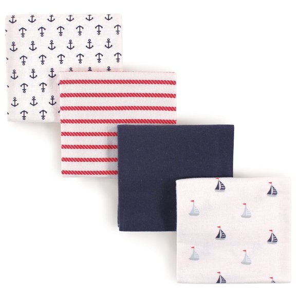 Luvable Friends Nautical Boat Receiving Blanket - Picture 1 of 1